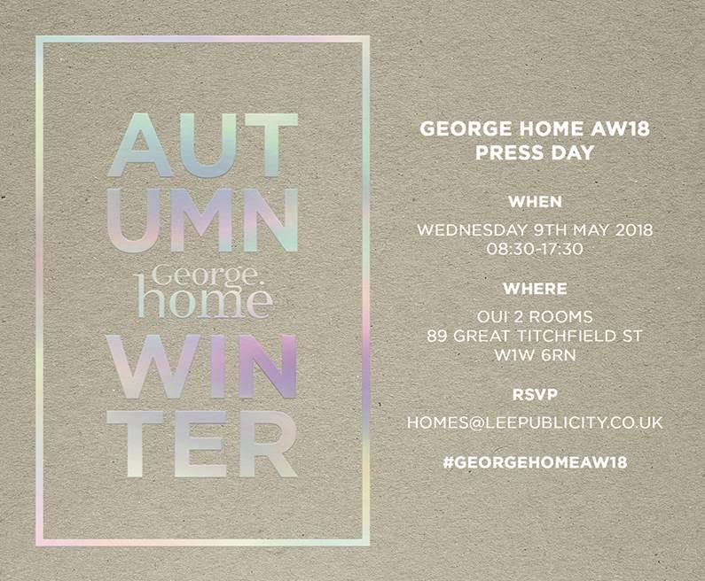 George Home AW18 Press Day