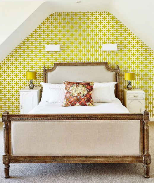 We love interior magazines! Front cover of Wealden Times featuring a yellow bedroom.