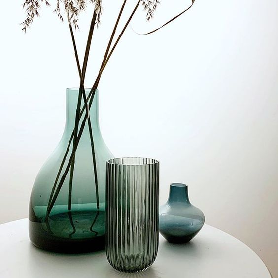 How to create a vignette - styling with glass objects in the home.