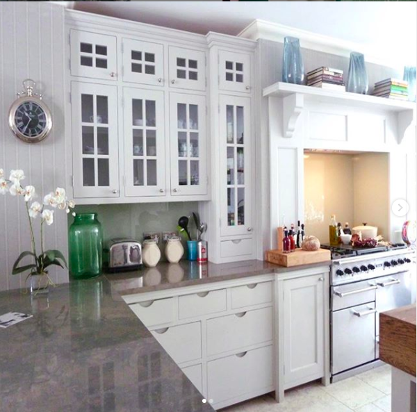 My happy place. White shaker family kitchen with simple styling