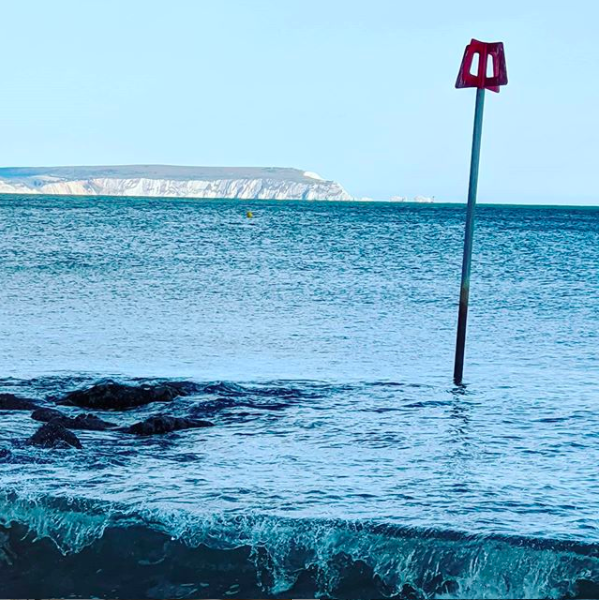 Beautiful shot of the sea in summer time