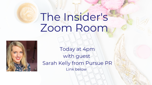 Insider's Zoom Room - Sarah Kelly