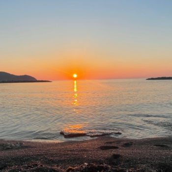 Sunset in Cala Bona Mallorca