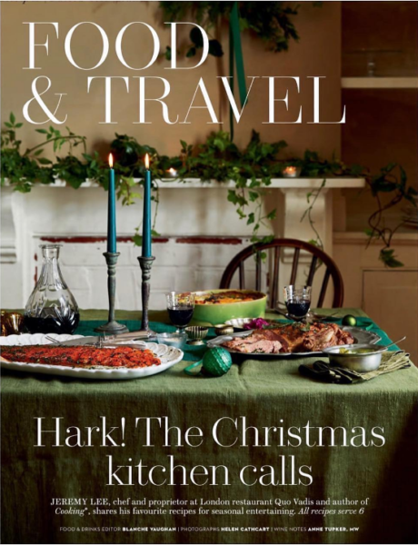 Claire Morgan styled House and Garden magazine's Christmas issue 