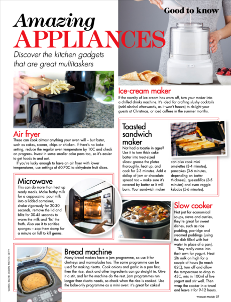 Woman's Weekly applicance