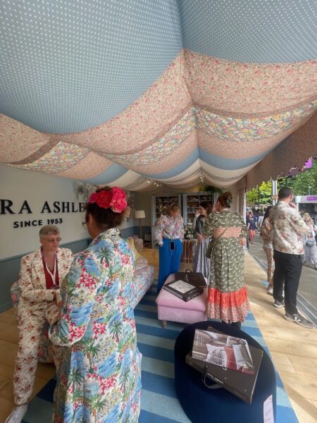 The Laura Ashley Stand at The Chelsea flower show