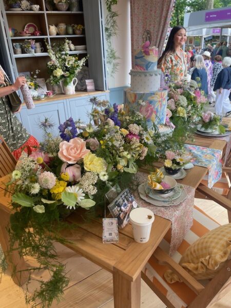 The Laura Ashley Stand at The Chelsea flower show