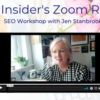 SEO workshop with Jen Stanbrool