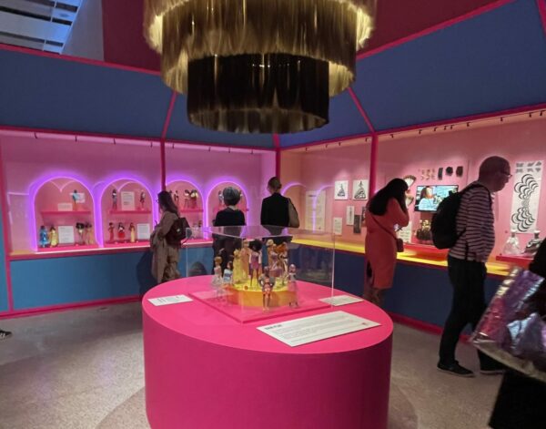 The Design Museum showing Barbie and all her homes and cars