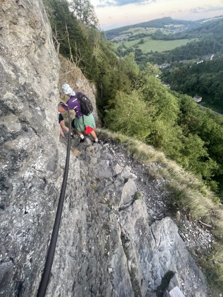 Views climbing down High Tor