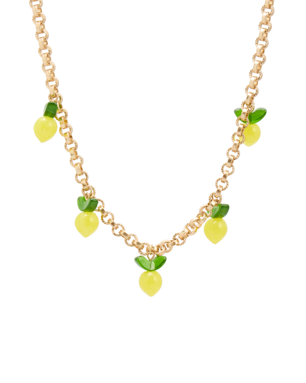 Oliver Bonas, Cita Lemon Charm Chain Necklace, £28, 8891758