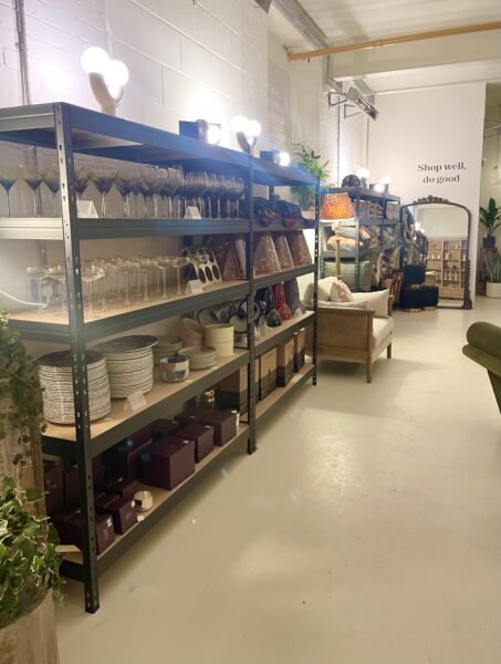 The Atrium at furnishing Futures with Emily Wheeler. What a charity.