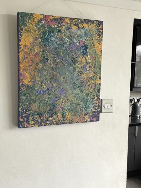 Creative art from lots of paint