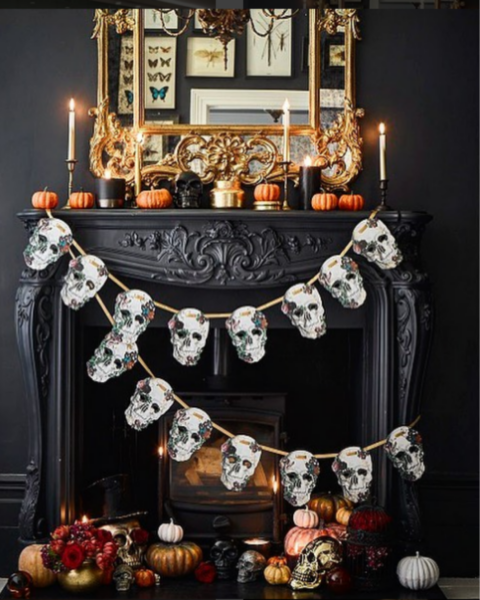 MAntlepiece styled for Halloween