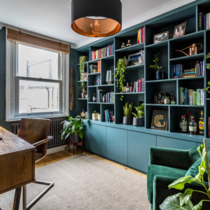 Blue study bookcase (Aboyne project ) 