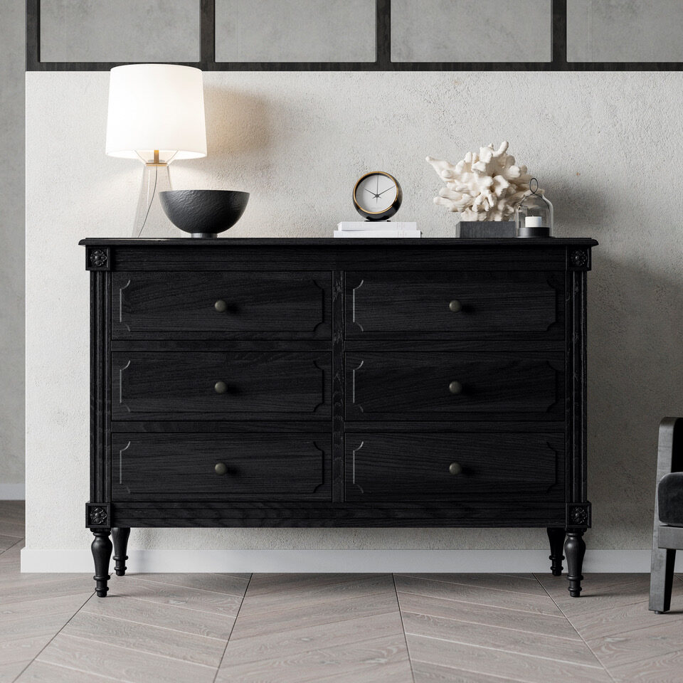 Feather & Black – Casterton wide chest of drawers, £899