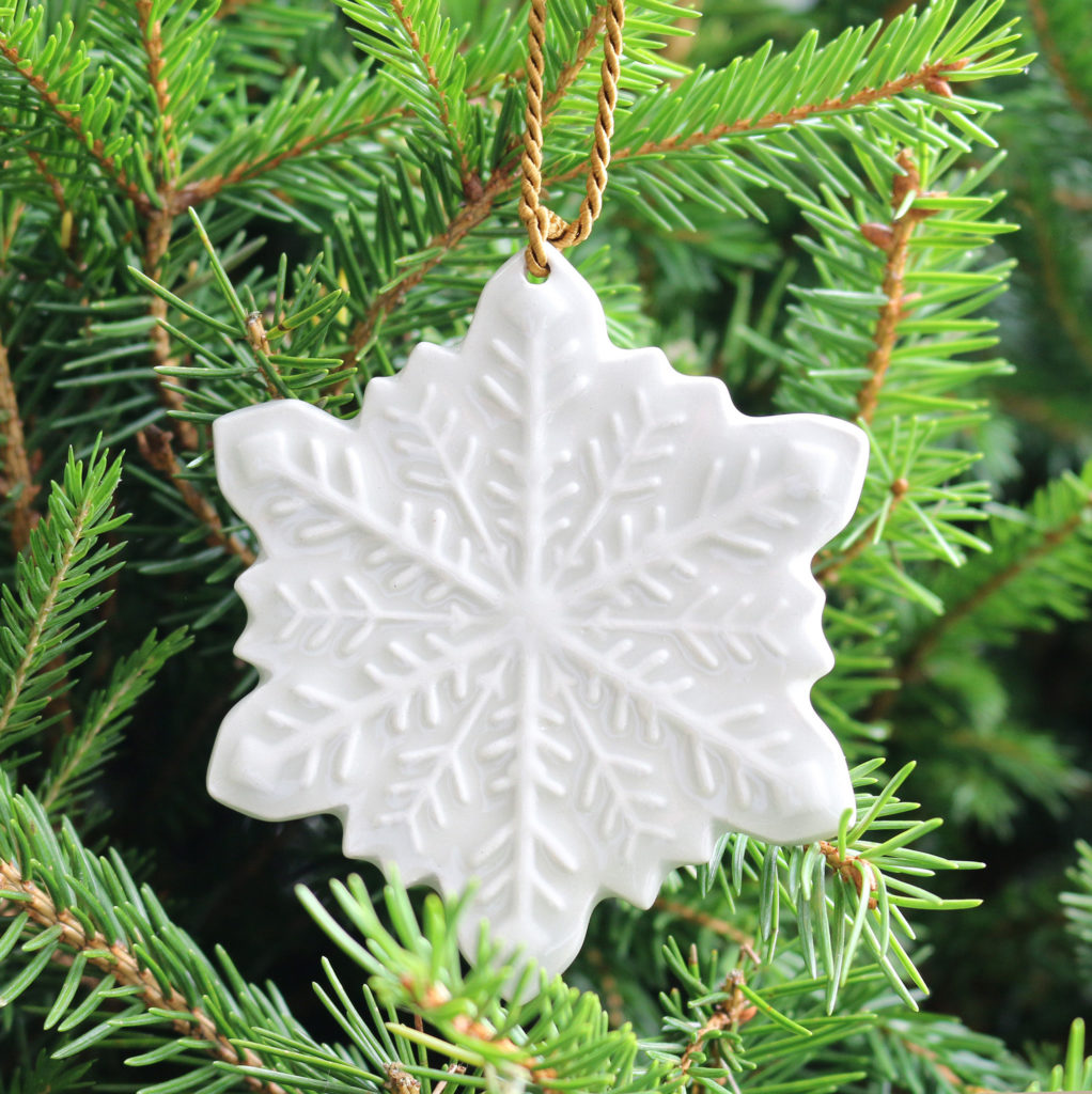 Ceramic Snowflake Tree ornament