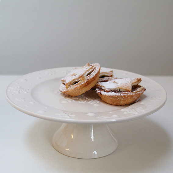 Ceramic Snowflake Cake Stand