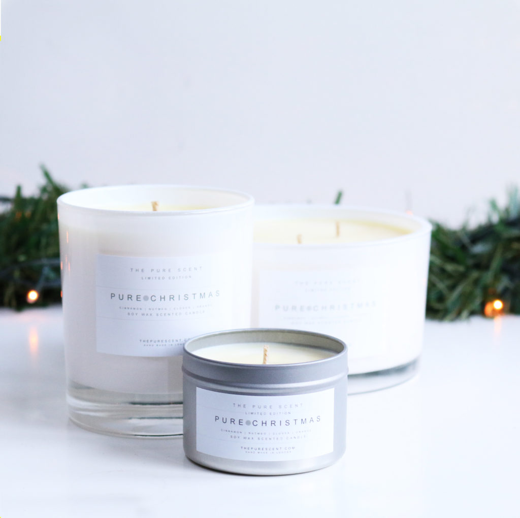 Hand Poured, Pure Soy Wax Scented Christmas Candle