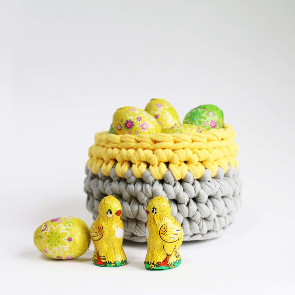 Hand Crocheted Storage Basket