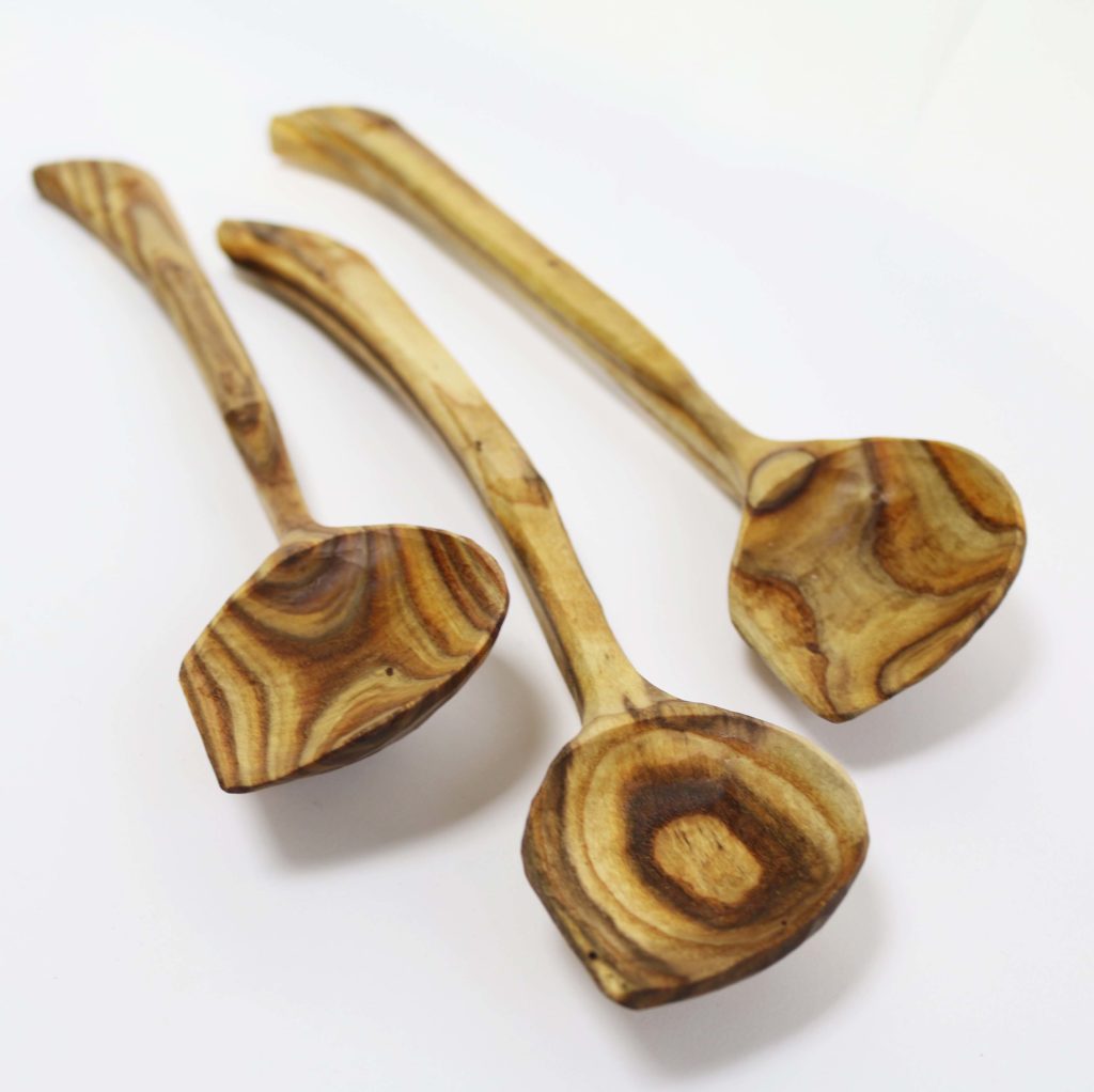 Hand Carved, Sumac Wood Stirring Spoon