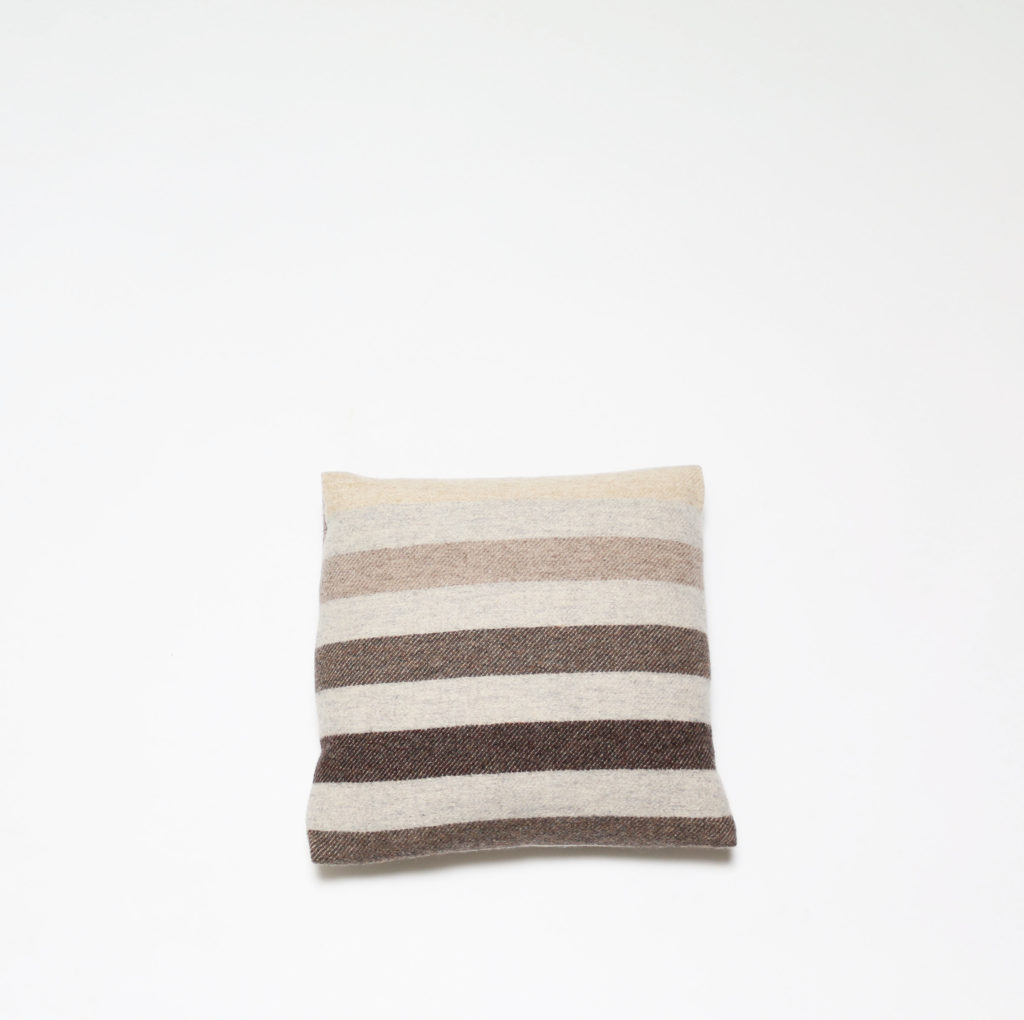 Pure Wool Multi Stripe Cushion