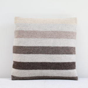 Pure Wool Multi Stripe Cushion 