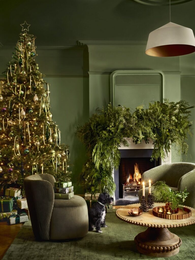House Beautiful Green Christmas