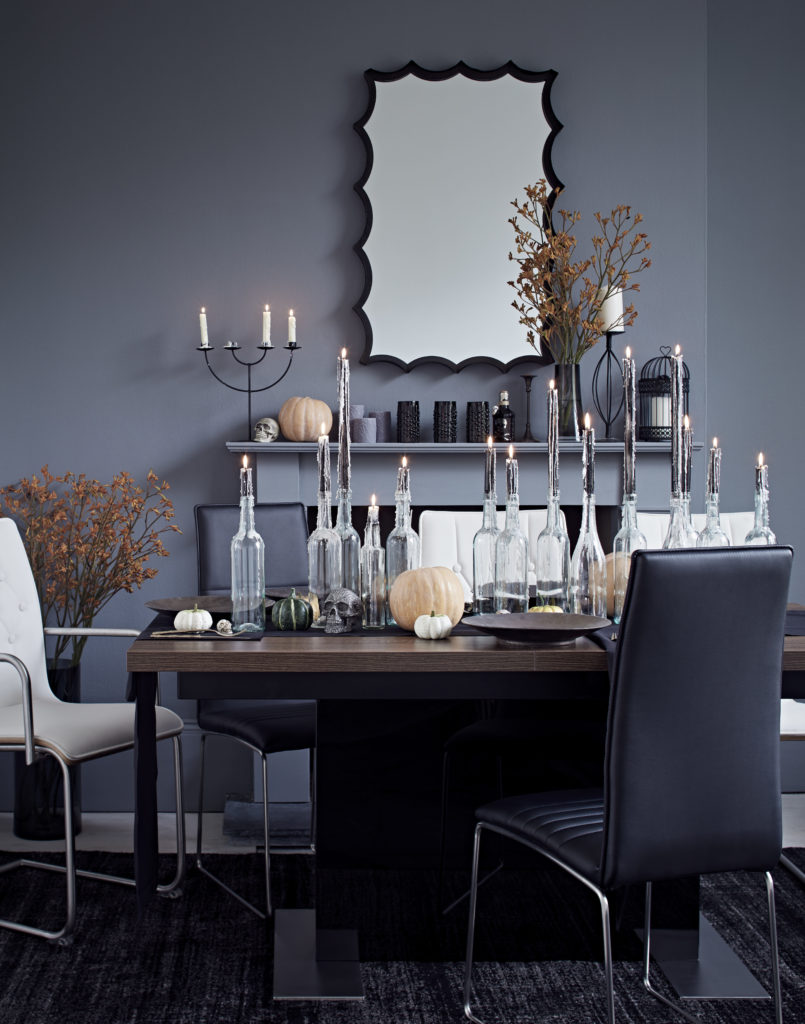 Vieux Dining Table, Hartham & Nova Chairs, Ebony Mirror, Black Shimmer Rug (2) copy