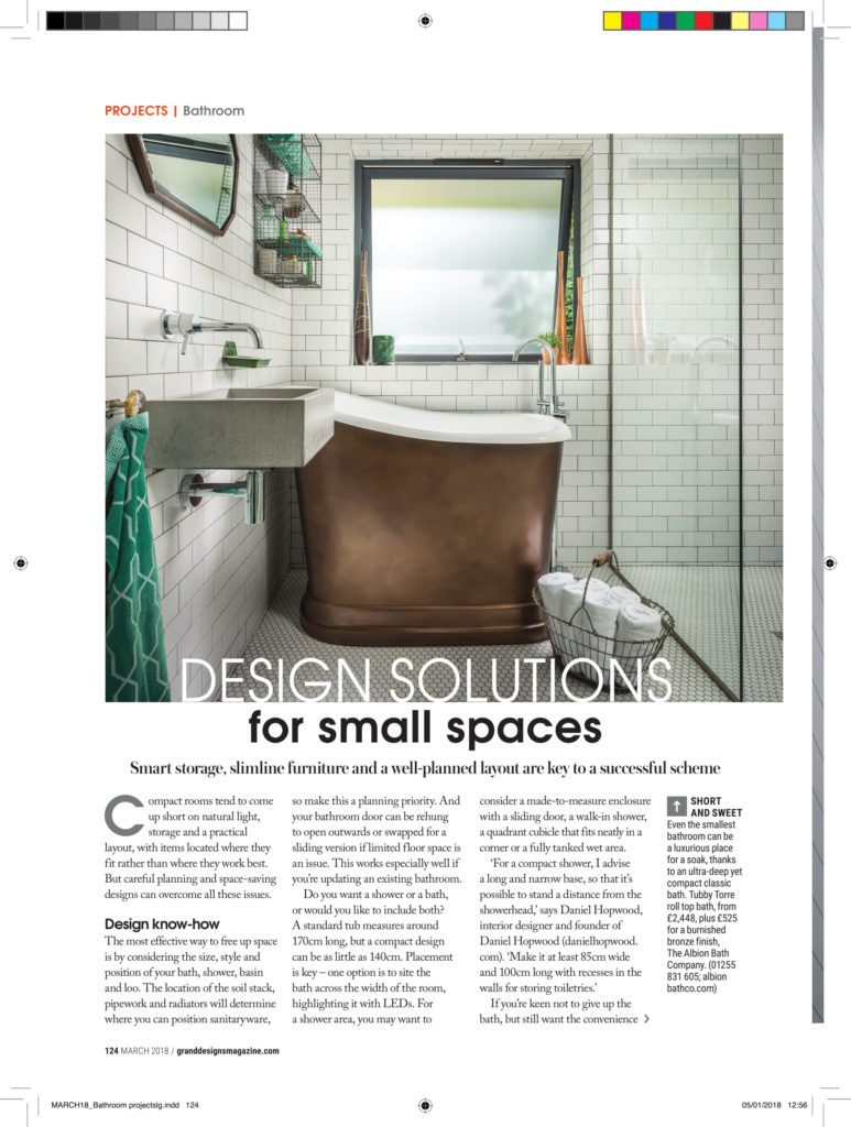 GRAND DESIGNS  March 18 Compact bathrooms