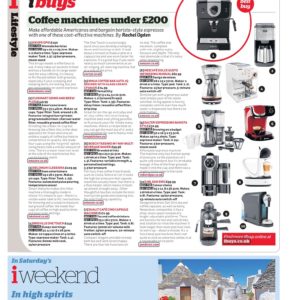 i newspaper 7 May 2019 coffee machines 