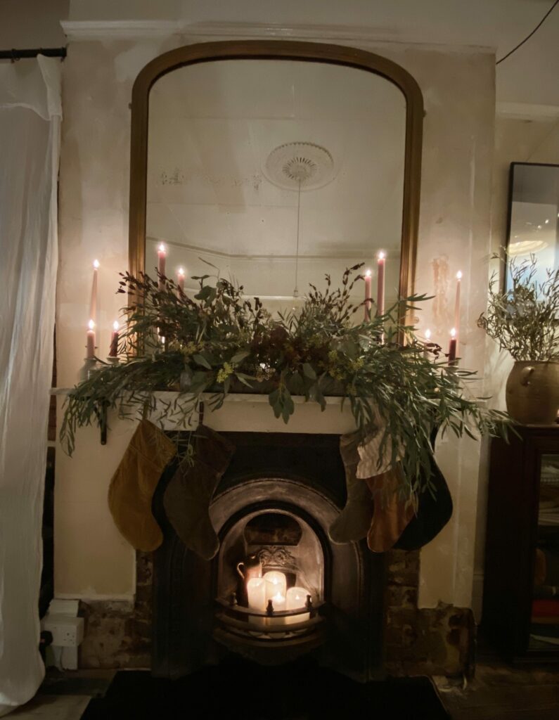 Client Christmas Mantle Display