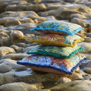 Holly Jolliffe – XV Stripes – homeware PR shoot ‘Seaview’ range 