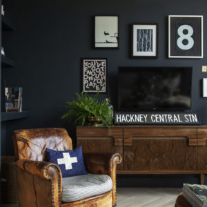 Dark living room leather chair_Jemma Watts 
