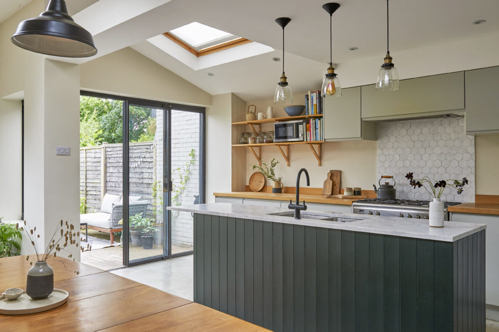 Modern kitchen blue green_Jemma Watts