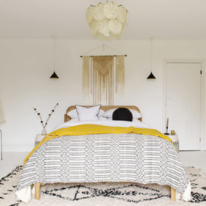 Vintage bedroom with yellow_Jemma Watts 