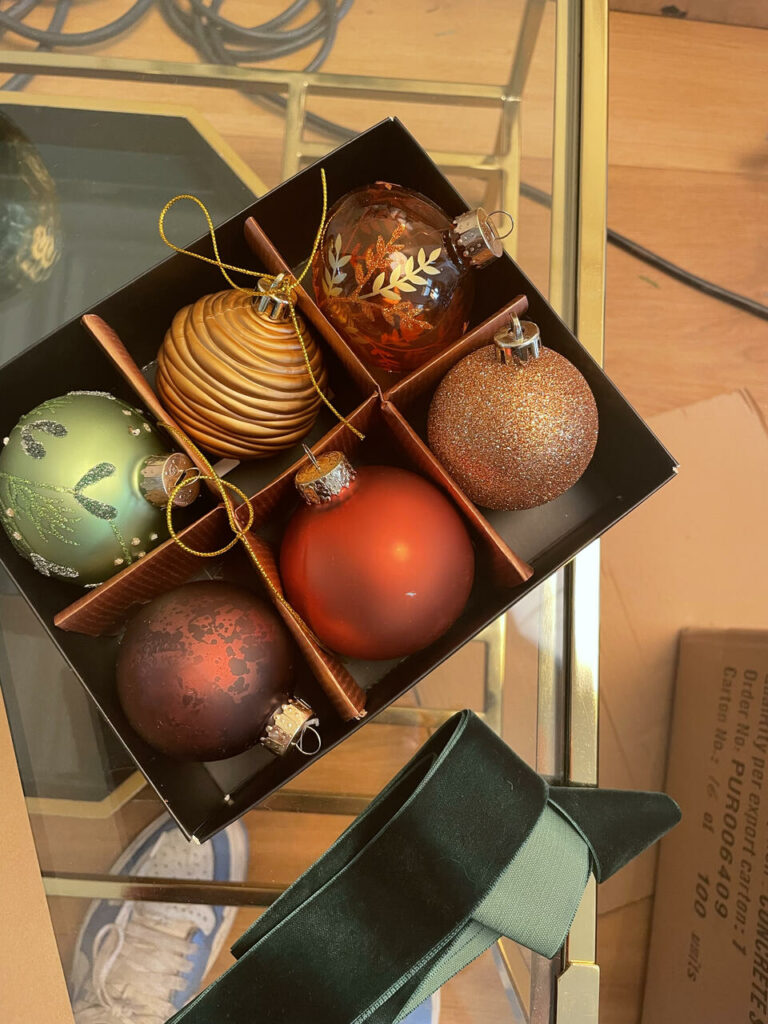 Handmade bauble box