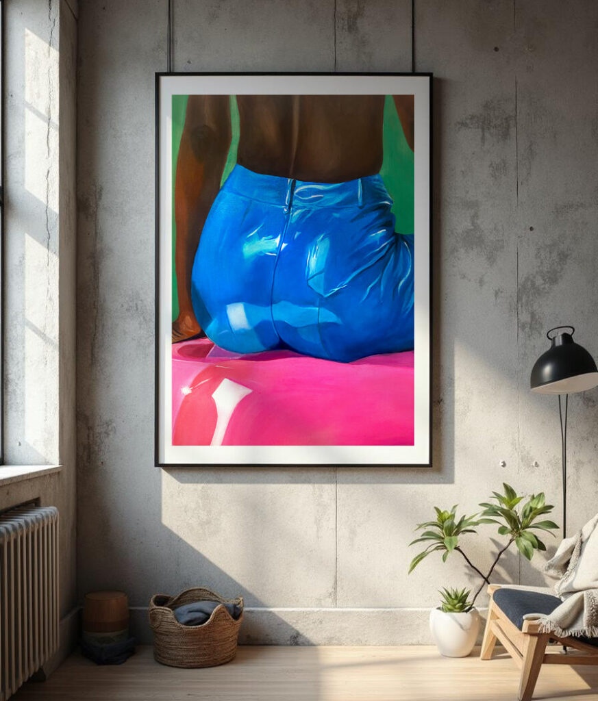 Jelly Baby Art Print Mockup