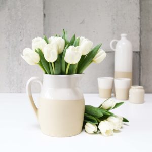 MDD White jug tulips 